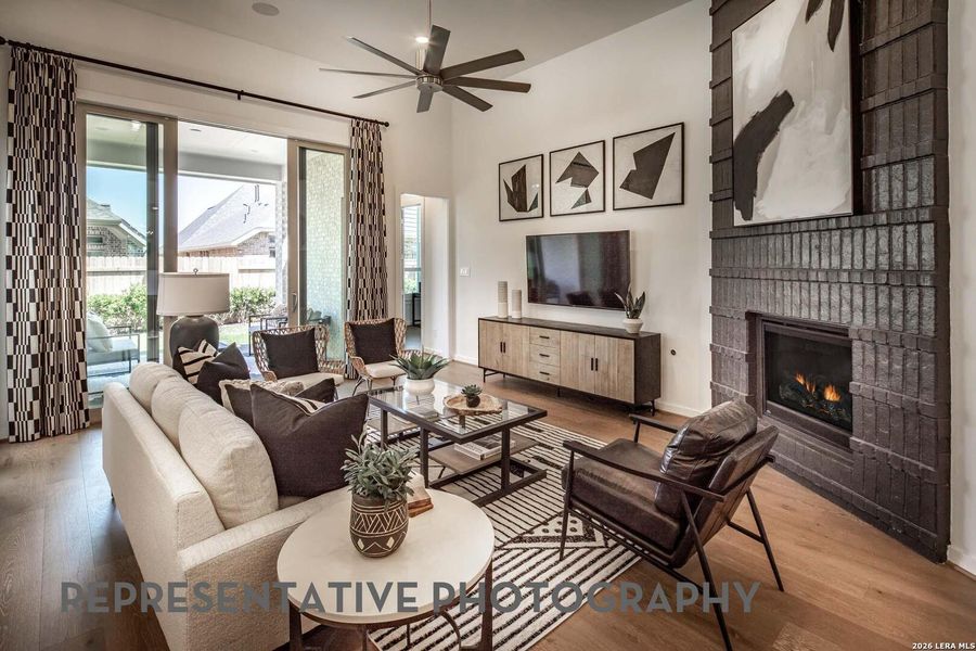 Furnished interior view inside a new home in The Ranches at Creekside, Boerne (Image 16).