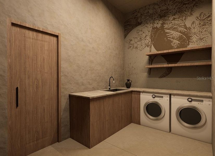 Furnished interior view inside a new home in , Sarasota (Image 23).