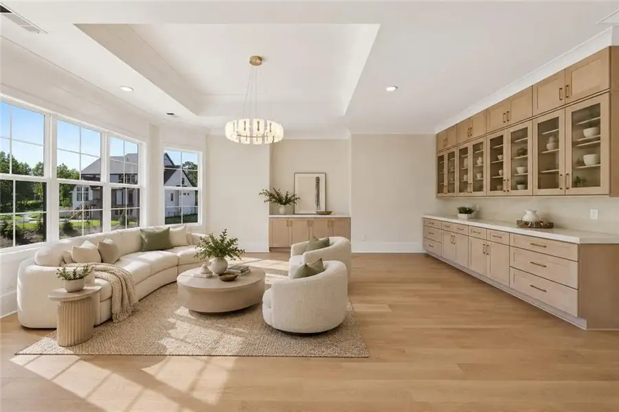 Furnished interior view inside a new home in , Buford (Image 8).