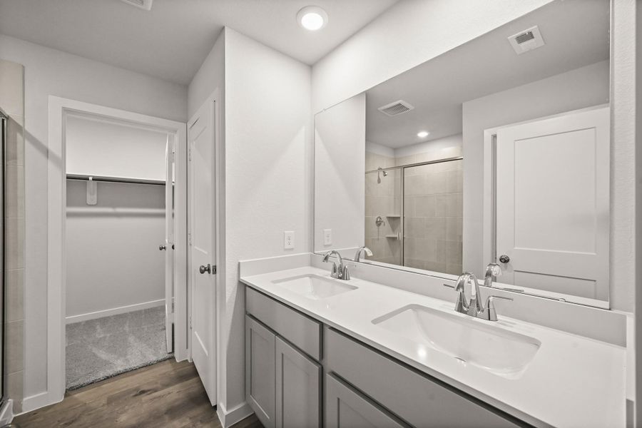 Furnished interior view inside a new home in Northpark South, Porter (Image 6). Furnished interior view inside a new home in Northpark South, Porter (Image 6).