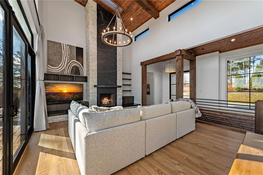 Furnished interior view inside a new home in , Ellijay (Image 32).