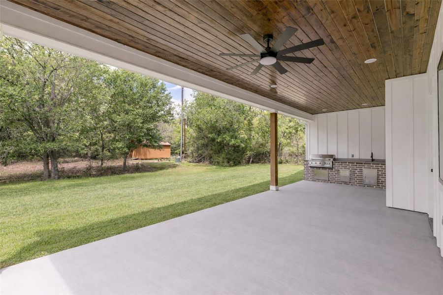 Exterior details and patio area of a home in , College Station (Image 27). Exterior details and patio area of a home in , College Station (Image 27).