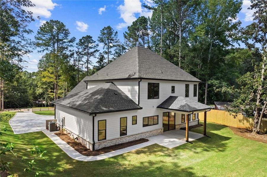 Exterior details and patio area of a home in , Winder (Image 31). Exterior details and patio area of a home in , Winder (Image 31).