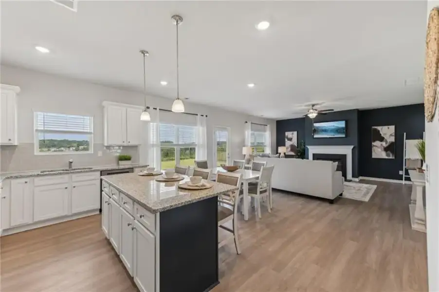 Furnished interior view inside a new home in The Hills at Cedar Creek, Winder (Image 25).