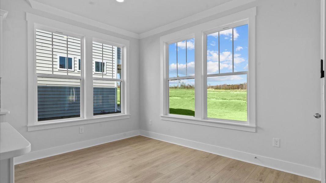 Eye-catching dining area with natural lighting and superior design
