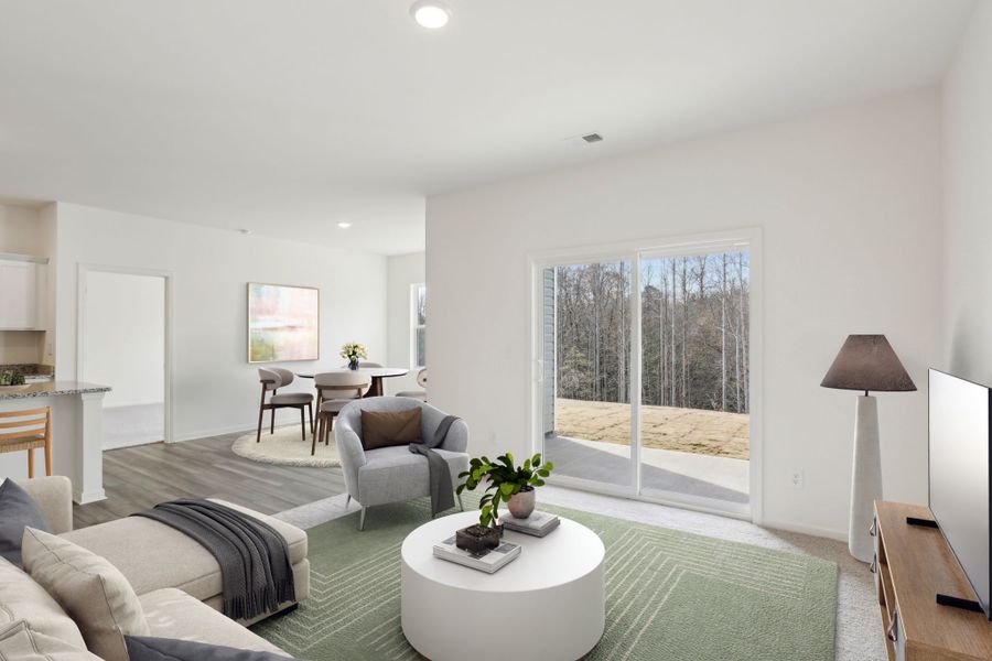 Representative furnished interior of a home built from the Luna by Starlight Homes in Noble Ridge, Howe (Image 6).