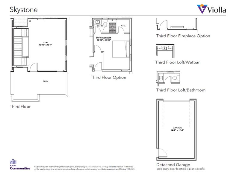2D floor plan layout for the Plan 5 by Koelbel and Company in Violla, Boulder, CO (Image 5).