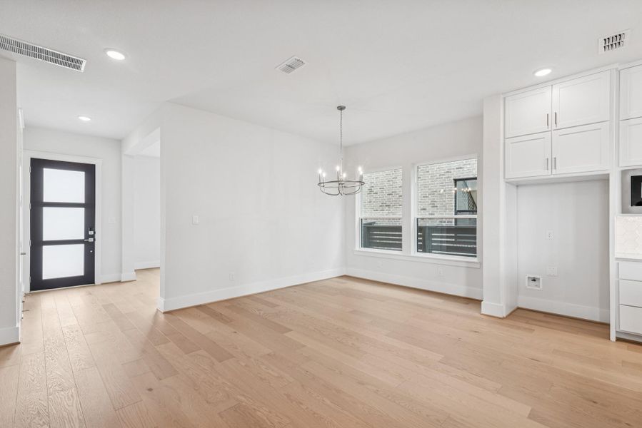 Spacious, unfurnished interior of a new home in Easthaven at Bridgeland Central - Vision Collection, Cypress (Image 29). Spacious, unfurnished interior of a new home in Easthaven at Bridgeland Central - Vision Collection, Cypress (Image 29).