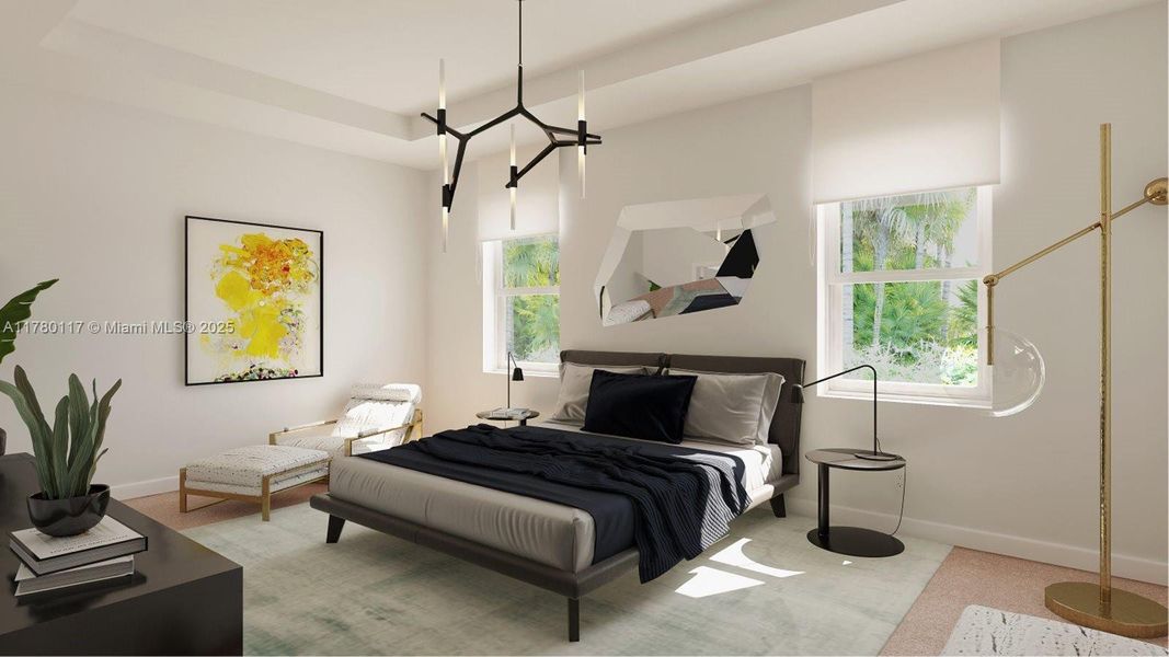 Furnished interior view inside a new home in Hawthorne at Galiano Pointe, Miami (Image 7).