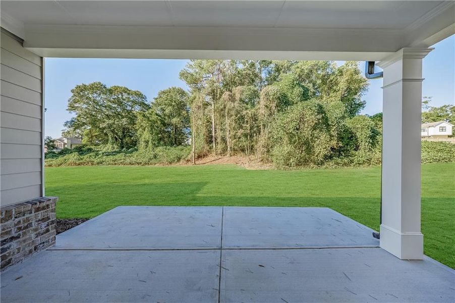 Exterior details and patio area of a home in , Buford (Image 28).