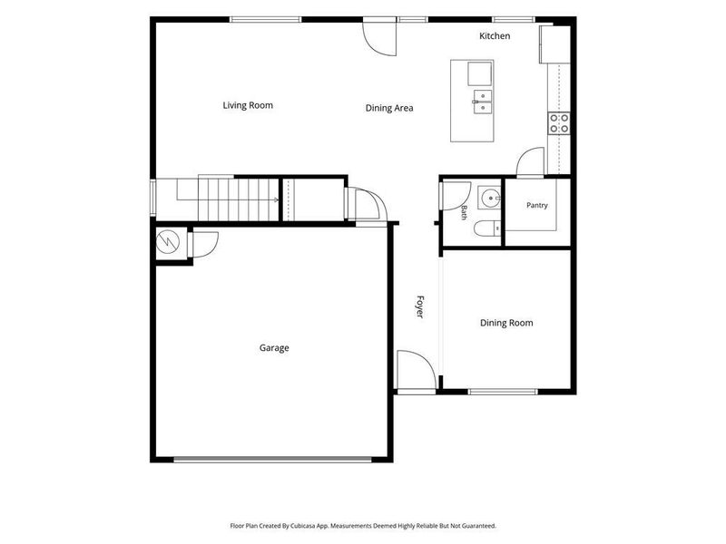 2D floor plan layout of this home in Oakwood, Dallas, GA (Image 6).