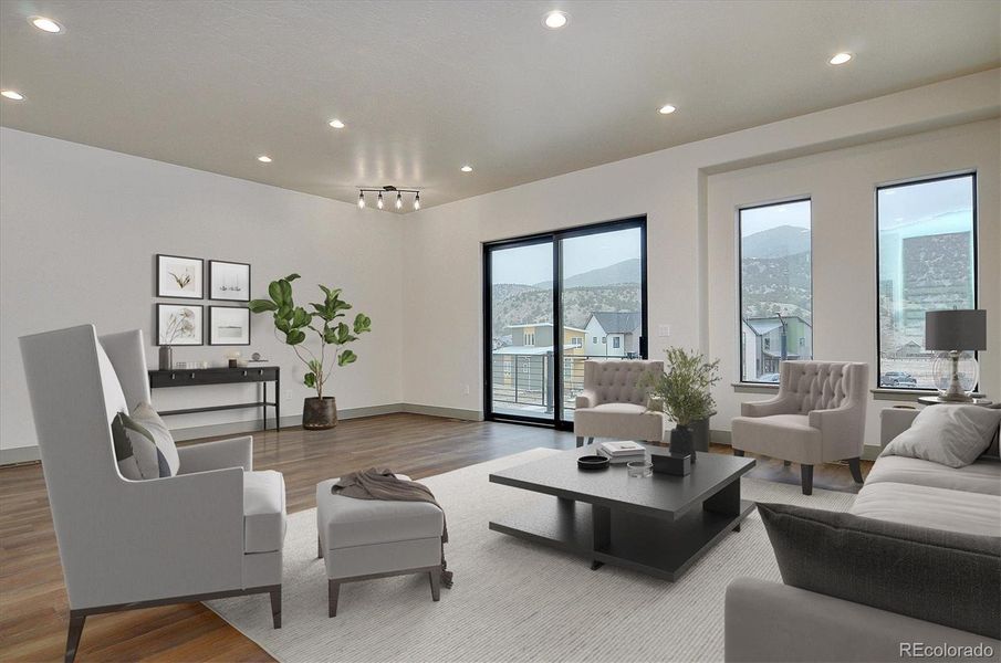 Furnished interior view inside a new home in , Salida (Image 12).