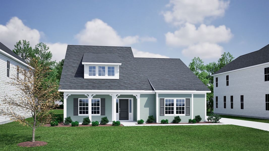 Representative exterior photo of a completed home built from the Allerton - Premier Collection by Mungo Homes in Arcadia, Myrtle Beach, SC (Image 12).