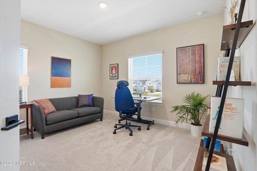 Furnished interior view inside a new home in Seven Pines 50' Rear Entry, Jacksonville (Image 37).