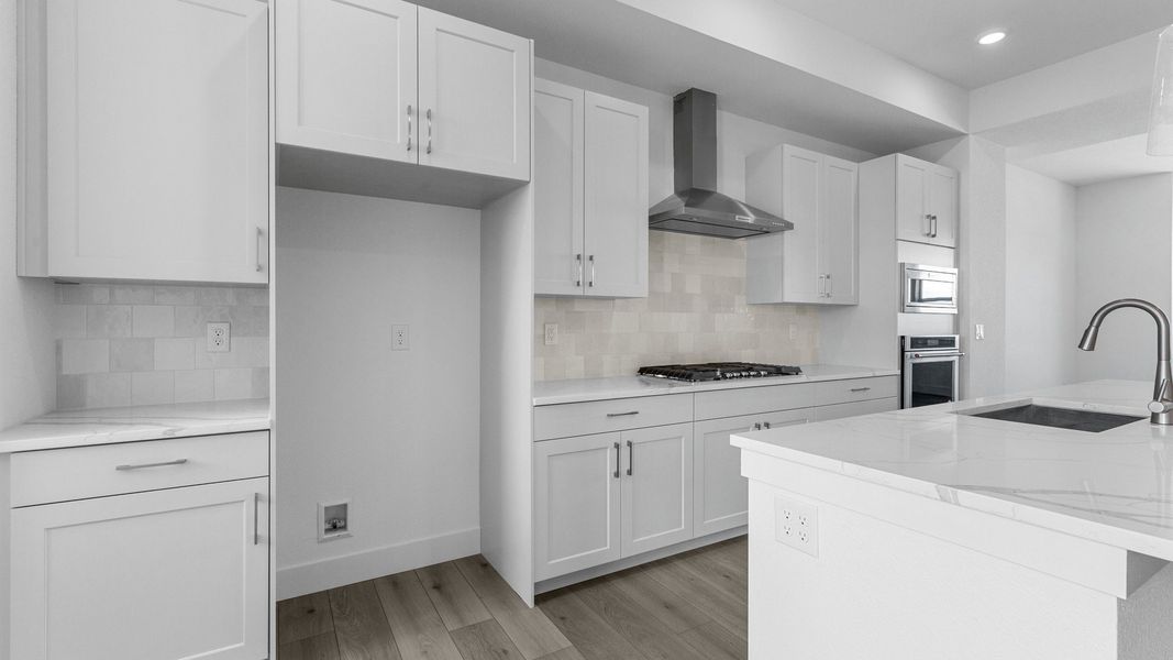 Furnished interior view inside a new home in Dillon Pointe - Skyview, Broomfield (Image 6).