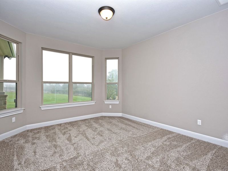 Representative unfurnished interior of a home built from the Madera II by Giddens Homes in Scofield Farms Estates, Georgetown (Image 343).