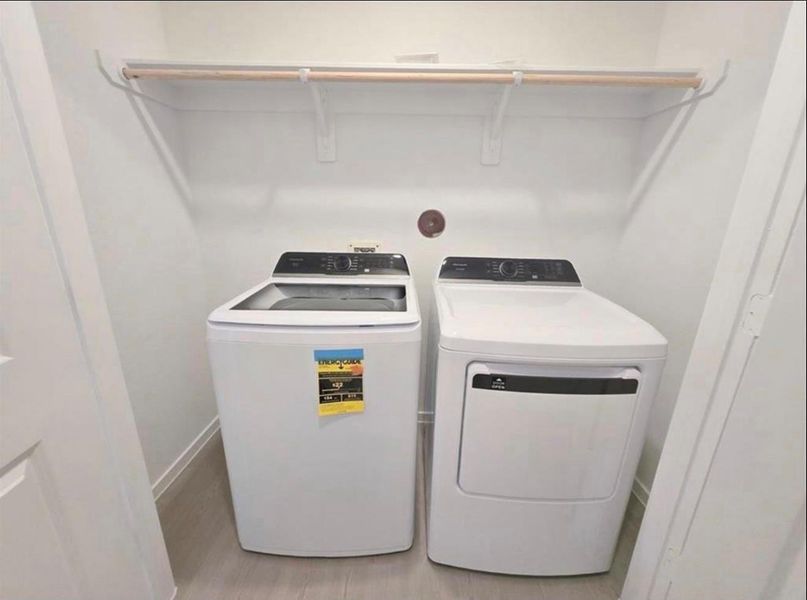 Washer and dryer included