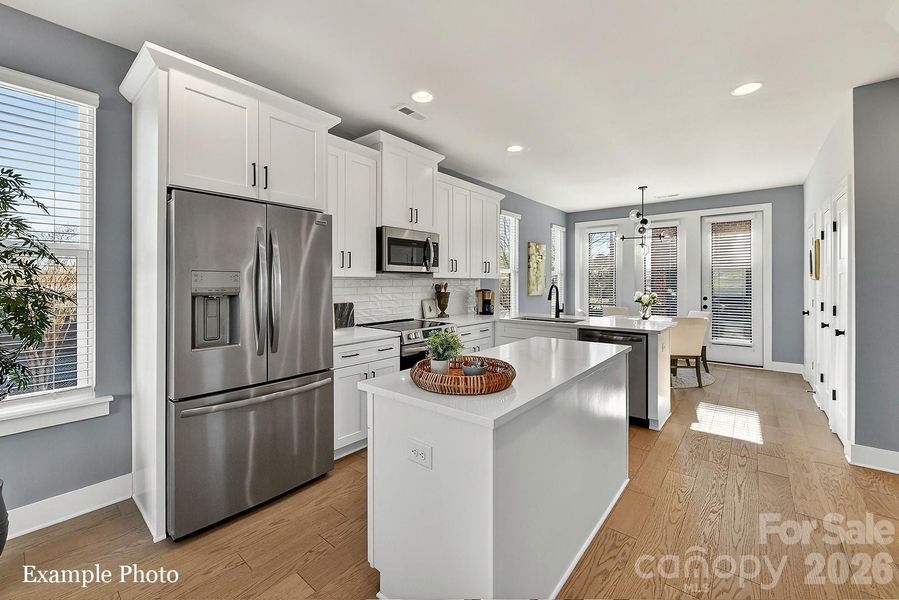 Furnished interior view inside a new home in North End Terraces, Charlotte (Image 8).