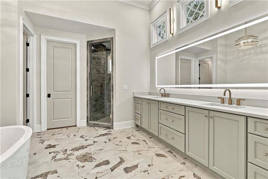 Furnished interior view inside a new home in , Newnan (Image 35).