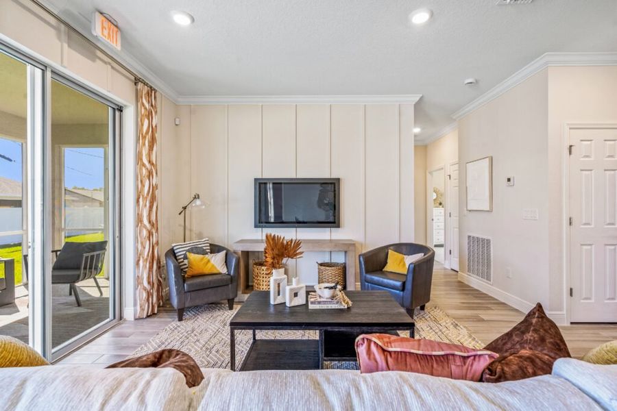 Representative furnished interior of a home built from the Siesta by Holiday Builders in Palm Bay, Palm Bay (Image 8).