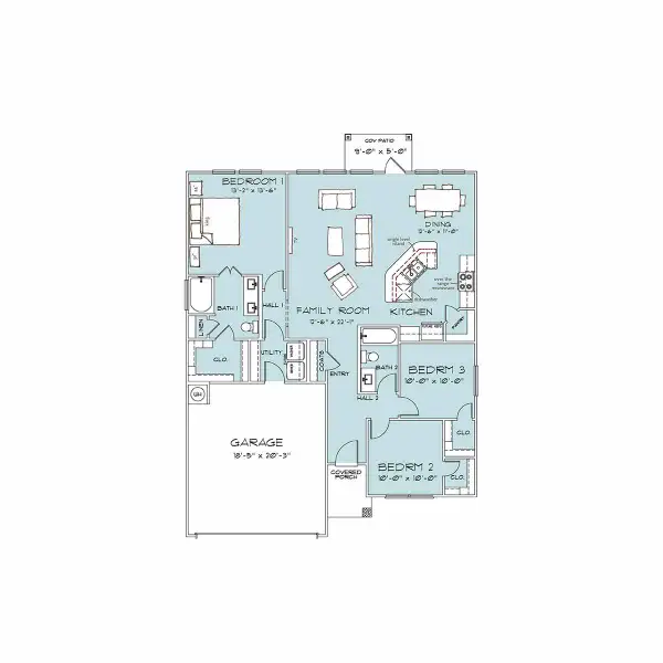 2D floor plan layout of this home in North Point, Temple, TX (Image 3). 2D floor plan layout of this home in North Point, Temple, TX (Image 3).