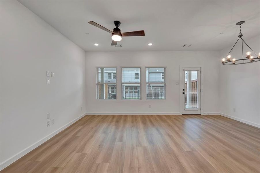 Spacious, unfurnished interior of a new home in Providence Commons, Providence Village (Image 16). Spacious, unfurnished interior of a new home in Providence Commons, Providence Village (Image 16).