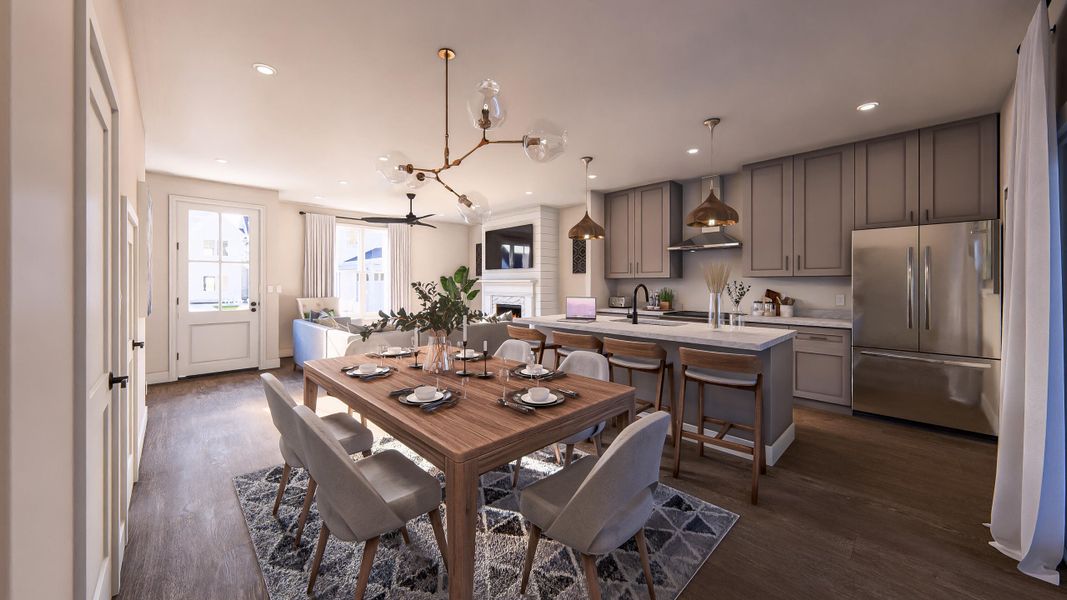 Furnished interior view inside a new home in , Johns Island (Image 4).