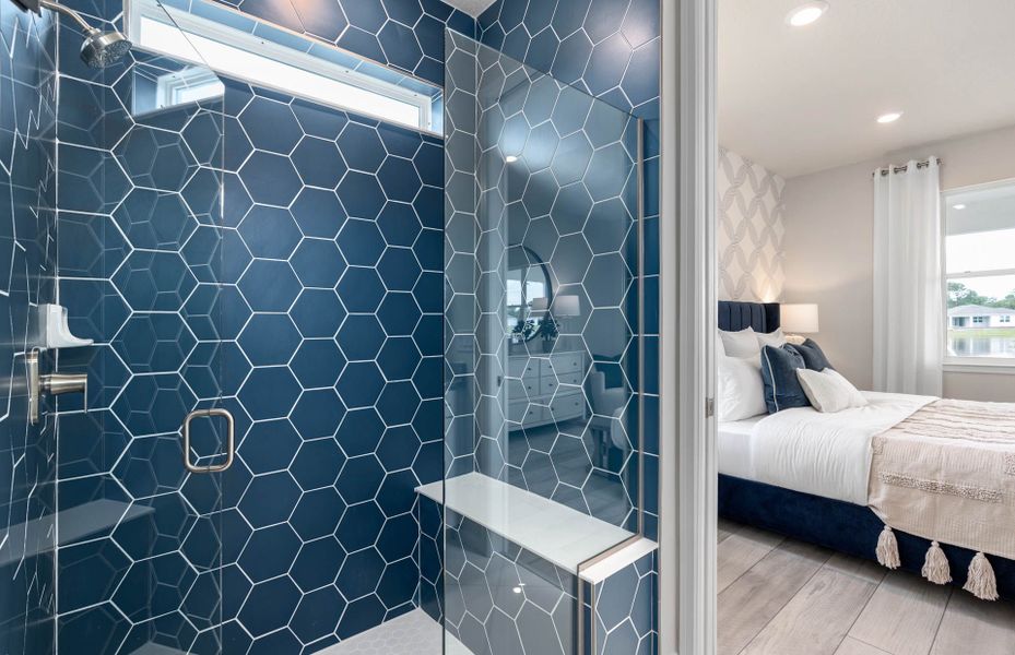 Furnished interior view inside a new home in Del Webb Sunbridge, St. Cloud (Image 14).