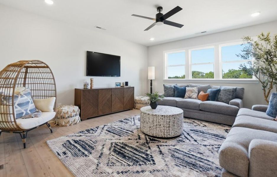 Representative furnished interior of a home built from the Colfax by Eastwood Homes in Chasewood, Charlotte (Image 5).