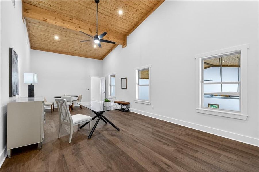 Furnished interior view inside a new home in , Dahlonega (Image 45).
