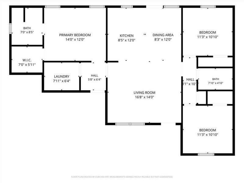 2D floor plan layout of this home in , Carrollton, GA (Image 5).