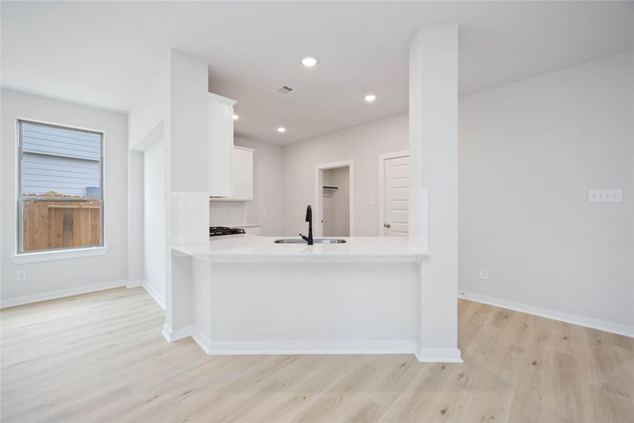 Furnished interior view inside a new home in Bluestem, Brookshire (Image 5). Furnished interior view inside a new home in Bluestem, Brookshire (Image 5).