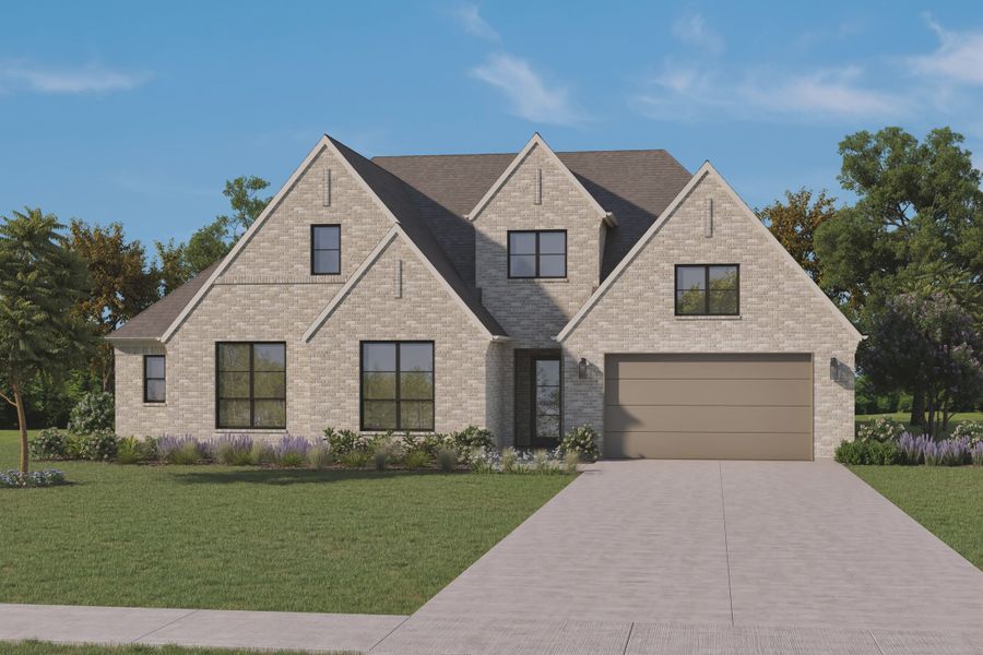 Representative exterior photo of a completed home built from the The Addison by Homebound in Park Place, Prosper, TX (Image 3).