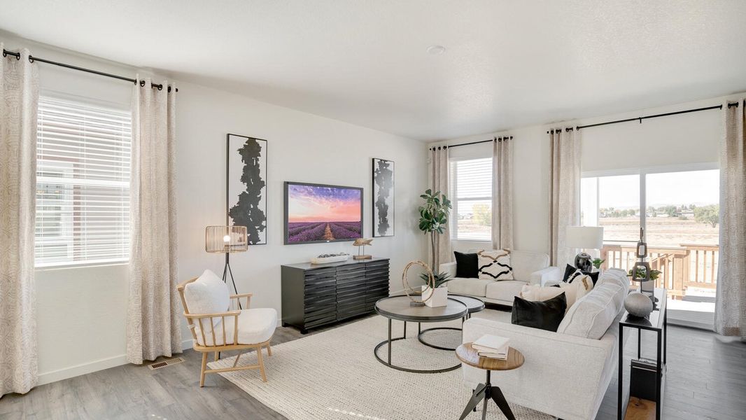 Furnished interior view inside a new home in The Ridge at Lorson Ranch, Colorado Springs (Image 4).