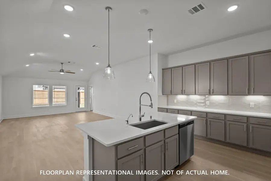 Furnished interior view inside a new home in Pinewood at Grand Texas, New Caney (Image 7).
