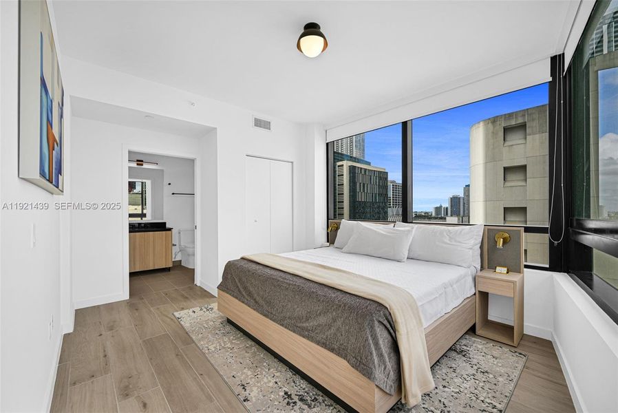 Furnished interior view inside a new home in , Miami (Image 16).