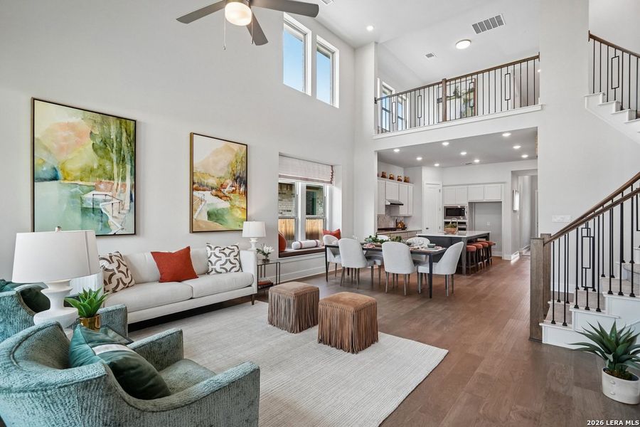 Furnished interior view inside a new home in Prominence, San Antonio (Image 15). Furnished interior view inside a new home in Prominence, San Antonio (Image 15).