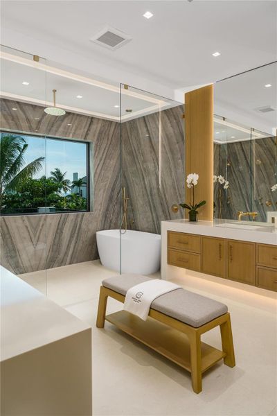 Furnished interior view inside a new home in , Ocean Ridge (Image 78).