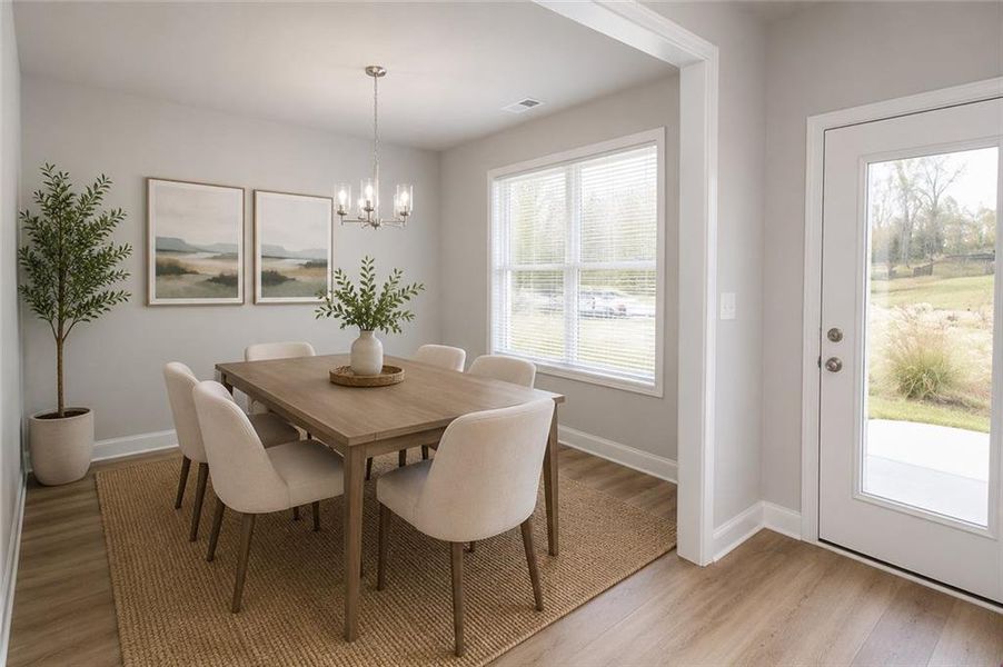 Furnished interior view inside a new home in , Commerce (Image 5).