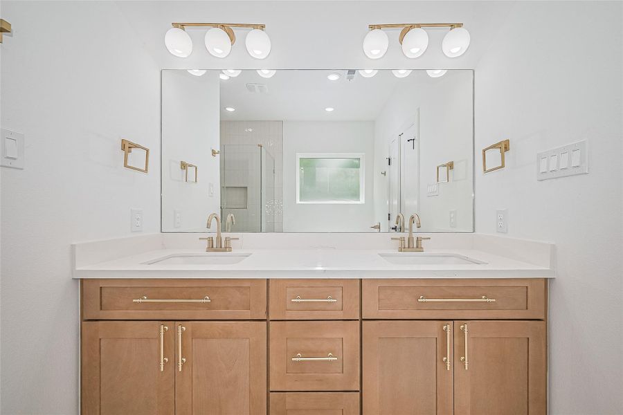 Close-up of interior finishes inside a home in , Houston (Image 21).