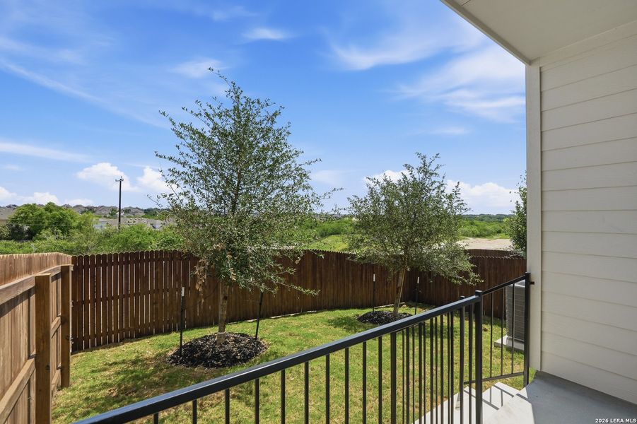 Exterior details and patio area of a home in Prominence Urban, San Antonio (Image 3). Exterior details and patio area of a home in Prominence Urban, San Antonio (Image 3).