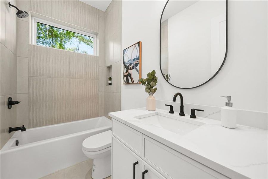 Furnished interior view inside a new home in , Atlanta (Image 10).