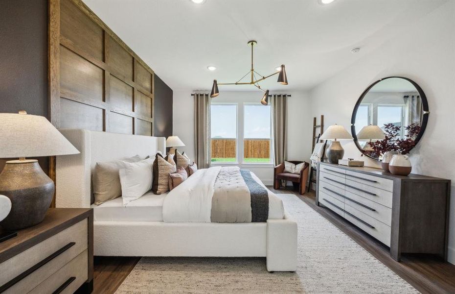 *Model Representation - Spacious owner's suite with private bath