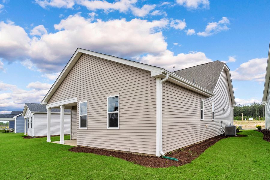 Representative exterior details of a home built from the The Kiawah by Chesapeake Homes in Heritage Park at Longs, Longs (Image 4).