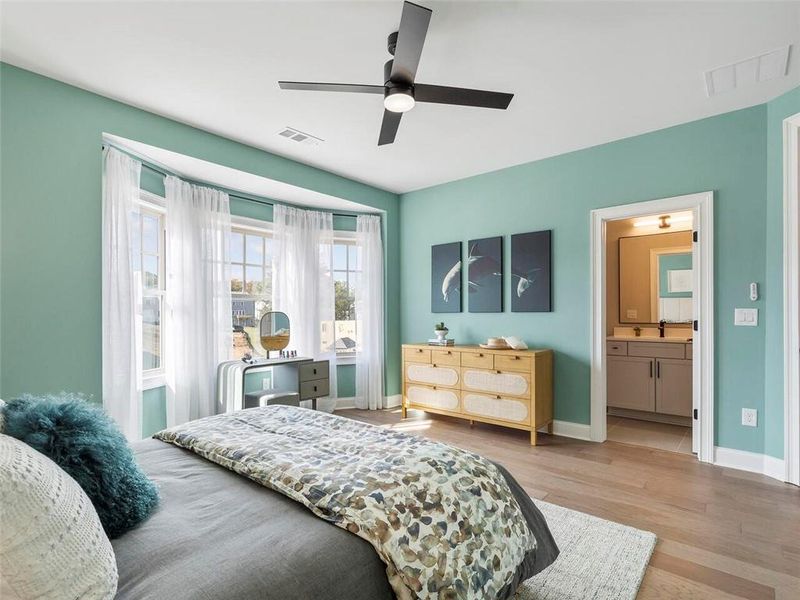 Furnished interior view inside a new home in , Suwanee (Image 8).