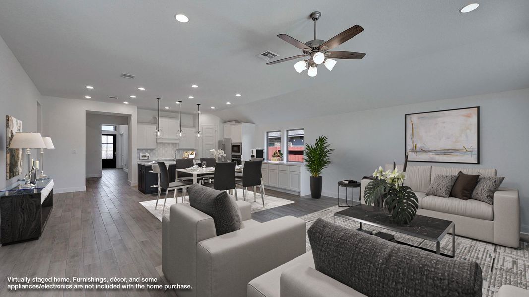 Furnished interior view inside a new home in Midline, Houston (Image 6).
