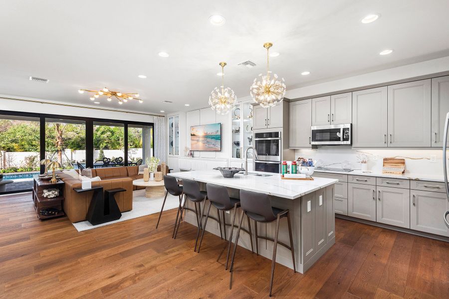Representative furnished interior of a home built from the Exuma by GL Homes in Valencia Harbor (55+), Fort Myers (Image 8).