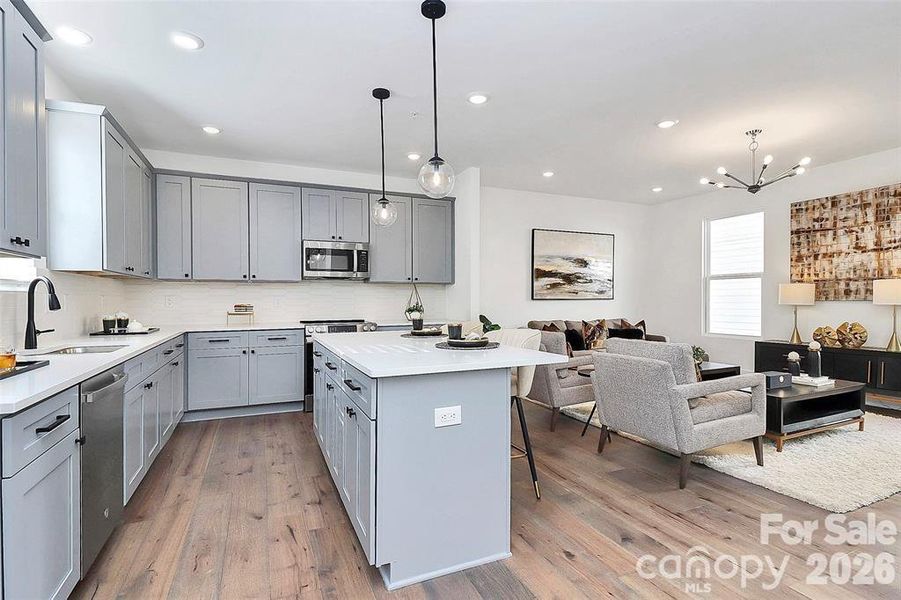 Furnished interior view inside a new home in , Charlotte (Image 27).