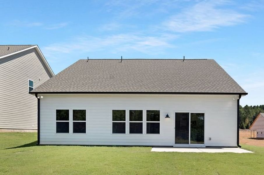 Representative exterior details of a home built from the Shaw by True Homes in Whispering Hills, Locust (Image 3).