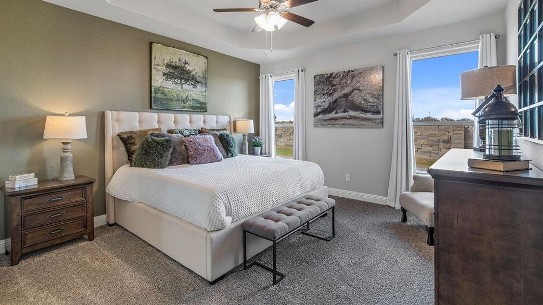 Furnished interior view inside a new home in Lakeview Pointe, Grand Prairie (Image 15).